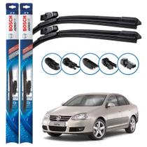 Par de Palhetas Limpador Parabrisa Multiclip Original Bosch Volkswagen Jetta 2006 a 2010 Par de Palhetas Limpador Parabrisa Multiclip Original Bosch Volkswagen Jetta 2006 a 2010