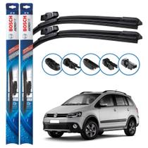 Par de Palhetas Limpador Parabrisa Multiclip Original Bosch Volkswagen Space Cross 2013 a 2019 Par de Palhetas Limpador Parabrisa Multiclip Original Bosch Volkswagen Space Cross 2013 a 2019