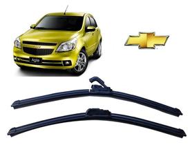 Par de Palhetas para Limpador de Parabrisa Dianteiro Chevrolet Agile ano 2009 e 2010