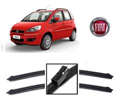 Par de Palhetas para Limpador de Parabrisa Dianteiro Fiat Idea ano 2011 2012 2013