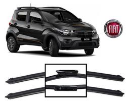Par de Palhetas Para Limpador De Parabrisa Dianteiro Fiat Mobi 2019 2020 2021 2022 2023