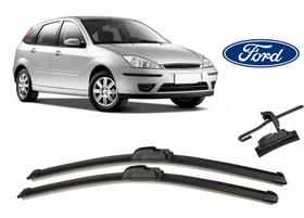Par de Palhetas para Limpador de Parabrisa Dianteiro Ford Focus 2000 ate 2007 Par de Palhetas para Limpador de Parabrisa Dianteiro Ford Focus 2000 ate 2007