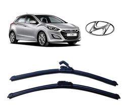 Par de Palhetas para Limpador de Parabrisa Dianteiro Hyundai I30 ano 2013 em Diante