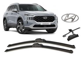 Par De Palhetas para Limpador de Parabrisa Dianteiro Hyundai Santa Fe ano 2013 em Diante Par De Palhetas para Limpador de Parabrisa Dianteiro Hyundai Santa Fe ano 2013 em Diante
