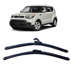 Par de Palhetas para Limpador de Parabrisa Dianteiro Kia Soul ano 2009 2010 2011 2012 2013 2014