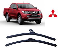 Par De Palhetas para Limpador de Parabrisa Dianteiro Mitsubishi L200 Sport