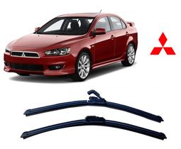 Par De Palhetas para Limpador de Parabrisa Dianteiro Mitsubishi Lancer ano 2008 em Diante