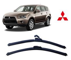 Par De Palhetas para Limpador de Parabrisa Dianteiro Mitsubishi Outlander 2007 ate 2013
