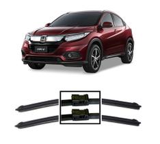 Par de Palhetas para Limpador de Parabrisa Dianteiro para Honda HRV ano 2018 2019 2020 2021