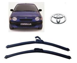 Par de Palhetas para Limpador de Parabrisa Dianteiro Toyota Corolla ano 1991 ate 2002