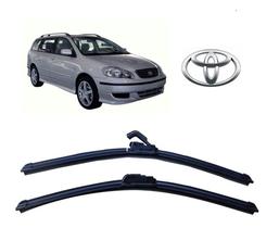 Par de Palhetas para Limpador de Parabrisa Dianteiro Toyota Corolla Fielder 2003 2004 2005 2006 2007