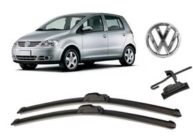 Par de Palhetas para Limpador de Parabrisa Dianteiro Volkswagen Fox 2003 ate 2010