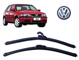 Par de Palhetas para Limpador de Parabrisa Dianteiro Volkswagen Gol G3