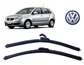 Par de Palhetas para Limpador de Parabrisa Dianteiro Volkswagen Polo 2001 ate 2009