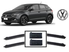 Par de Palhetas Para Limpador De Parabrisa Dianteiro Volkswagen Polo 2018 2019 2020 2021 2022 2023 Par de Palhetas Para Limpador De Parabrisa Dianteiro Volkswagen Polo 2018 2019 2020 2021 2022 2023