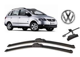 Par de Palhetas para Limpador de Parabrisa Dianteiro Volkswagen Spacefox ano 2006 ate 2012