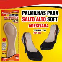 Par de Palmilhas Feminina Para Salto Alto Mod Soft Adesiva Impacto Ajuste de Calçado Tam Único