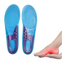 Par de palmilhas sml de gel silicone ortopédica respirável