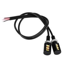 Par De Parafuso De Placa Luz 3 Leds Piscas Moto Carro Par De Parafuso De Placa Luz 3 Leds Piscas Moto Carro