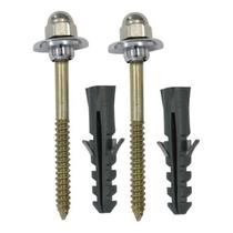 Par de Parafusos Para Fixar Vaso Tanque C/ Bucha 12mm Par de Parafusos Para Fixar Vaso Tanque C/ Bucha 12mm