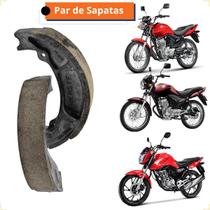 Par de Patim Lona Sapata de freio Para Moto CG 125 150 160TodososAnos Par de Patim Lona Sapata de freio Para Moto CG 125 150 160TodososAnos