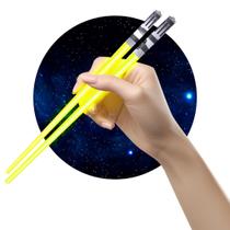 Par de pauzinhos Chopsabers Light Up LightSaber Yellow