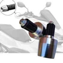 Par De Peso Pezinho De Guidão De Moto Pcx 150 Escovado Com Bucha p Guidão OCO