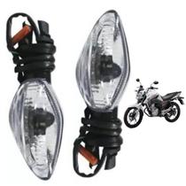 Par De Pisca Cristal ou Fumê Seta Titan Fan Moto 125 150 160 2014 Em Diante
