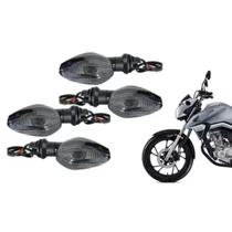 Par De Pisca Cristal ou Fumê Seta Titan Fan Moto 125 150 160 2014 Pra Frente