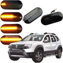 Par de Pisca Dinâmico led Seta Sequencial Renault Duster SUV ano 2010 a 2024 Sinal repetidor lâmpada Dakar 2.0 1.6 Life Sce X-tronic 2019