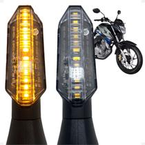 Par De Pisca Led Sequencial Seta Para Cb 250 Modelo Twister Anterior a 2014 Esportivo Encaixe Rosca