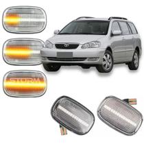 Par de Pisca Seta Dinâmica Toyota Corolla Fielder ano 2002 até 2008 Sinal repetidor lâmpada led Sequencial 1.8 16v Se-g Xei Xli S lateral alerta