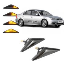 Par de Pisca Seta luz Sequencial Ford Mondeo ano 2002 a 2006 para-lama led dinâmico Ghia 2.0 Automatico Manual Sedan sinal repetidor paralama Par de Pisca Seta luz Sequencial Ford Mondeo ano 2002 a 2006 para-lama led dinâmico Ghia 2.0 Automatico Manual Sedan sinal repetidor paralama