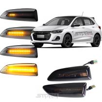 Par de Pisca Seta Sequencial Chevrolet Onix Gm Turbo ano 2020 2021 2022 2023 2024 sinal repetidor lâmpada led RS LT LTZ Paralama