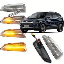 Par de Pisca Seta Sequencial Transparente nova Tracker Sinal chevrolet gm repetidor cristal translucido novo original lâmpada led