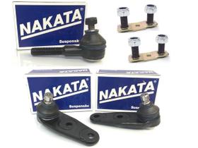 Par de Pivôs NAKATA N1012 + 01 Terminal Rosca Macho NAKATA N1027 + Parafusos de Fixação do Pivô