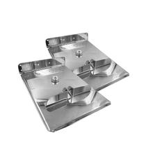 Par de Placas 18x12 em Aço Inox 316 Para Flap