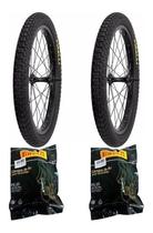 Par De Pneu Pirelli Scorpion Bmx Aro 20 X 2.125 + Par Câmara Cor Preto