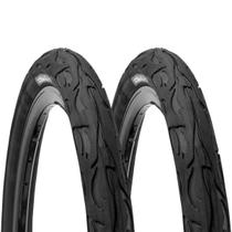 Par de pneus 26x2.125 kenda slick flame - k1008 - preto Par de pneus 26x2.125 kenda slick flame - k1008 - preto