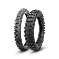 Par De Pneus Borilli 80/100-21 Medium Mx 77 + 100/100-18 Exc