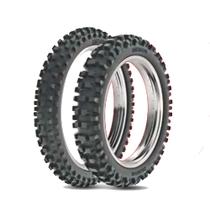 Par de Pneus Moto Rinaldi Off-Road SH31 80/100-14 (T) + 60/100-17 (D) Uso Com Câmara
