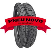 Par De Pneus Novos Titan 150 Cg 125 Fan 160 Ybr Factor 80/100-18 + 90/90-18 Uso com Camara