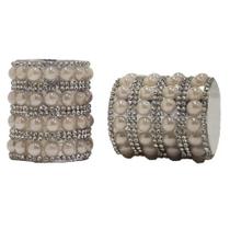 Par de Ponteira Cilindro Infinity 28mm com Strass - Bella Arte