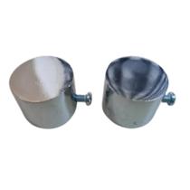 Par de Ponteira Tampa para Varão de Cortina 19mm - CROMADO