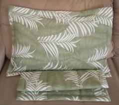 Par de Porta travesseiro com ziper debrum 100 algodão percal 200 fios 2 unidades