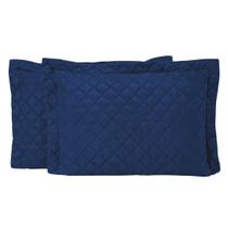 Par de Porta Travesseiros Matelados com Abas Americanas 2 Peças