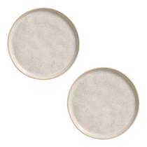 Par de Pratos Rasos 27,5cm para Prato Principal Stoneware