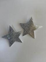 Par de Presilhas Estrela para Cabelo com Design em EVA Par de Presilhas Estrela para Cabelo com Design em EVA