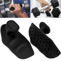 Par De Punhos De Treino De Silicone Para Homens E Mulheres , Antiderrapantes , Sem Dedos , Luvas De Ginástica