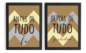 Par De Quadros Mensagem De Fé Esperança E Prosperidade Par De Quadros Mensagem De Fé Esperança E Prosperidade